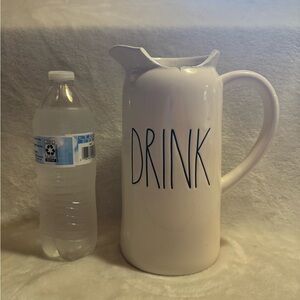 Rae Dunn White Ceramic Drink Pitcher